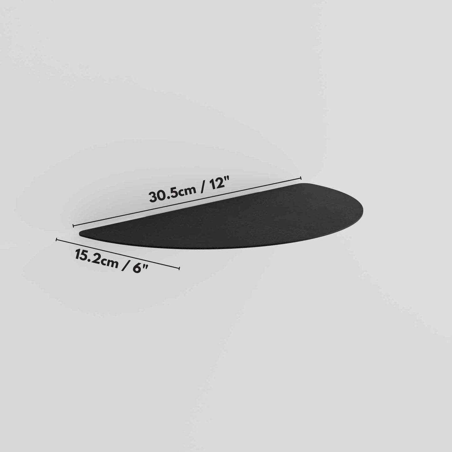 AURELIA – Minimalist Half Circle Wall Shelf