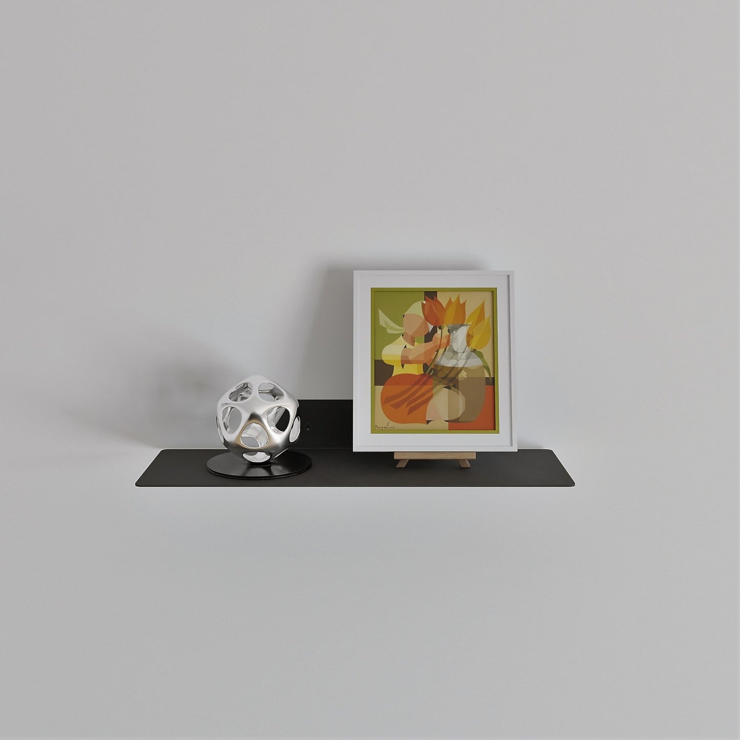 LUNARA Minimalist Metal Floating Wall Shelf