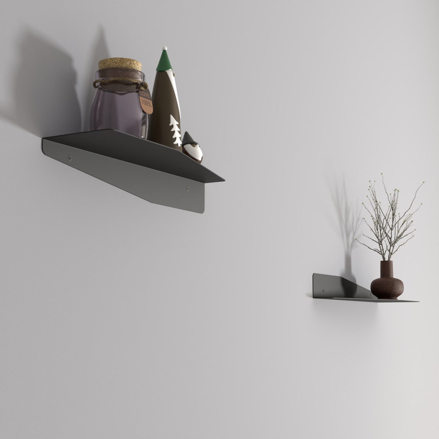 VALORA Modern Floating Metal Shelf by DnzHomeDesign
