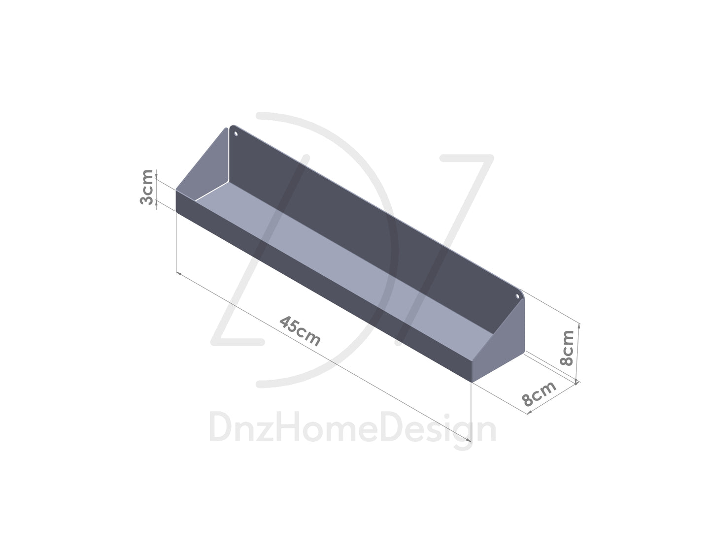 LUMINA Modern Metal Wall-Mounted Bookshelf