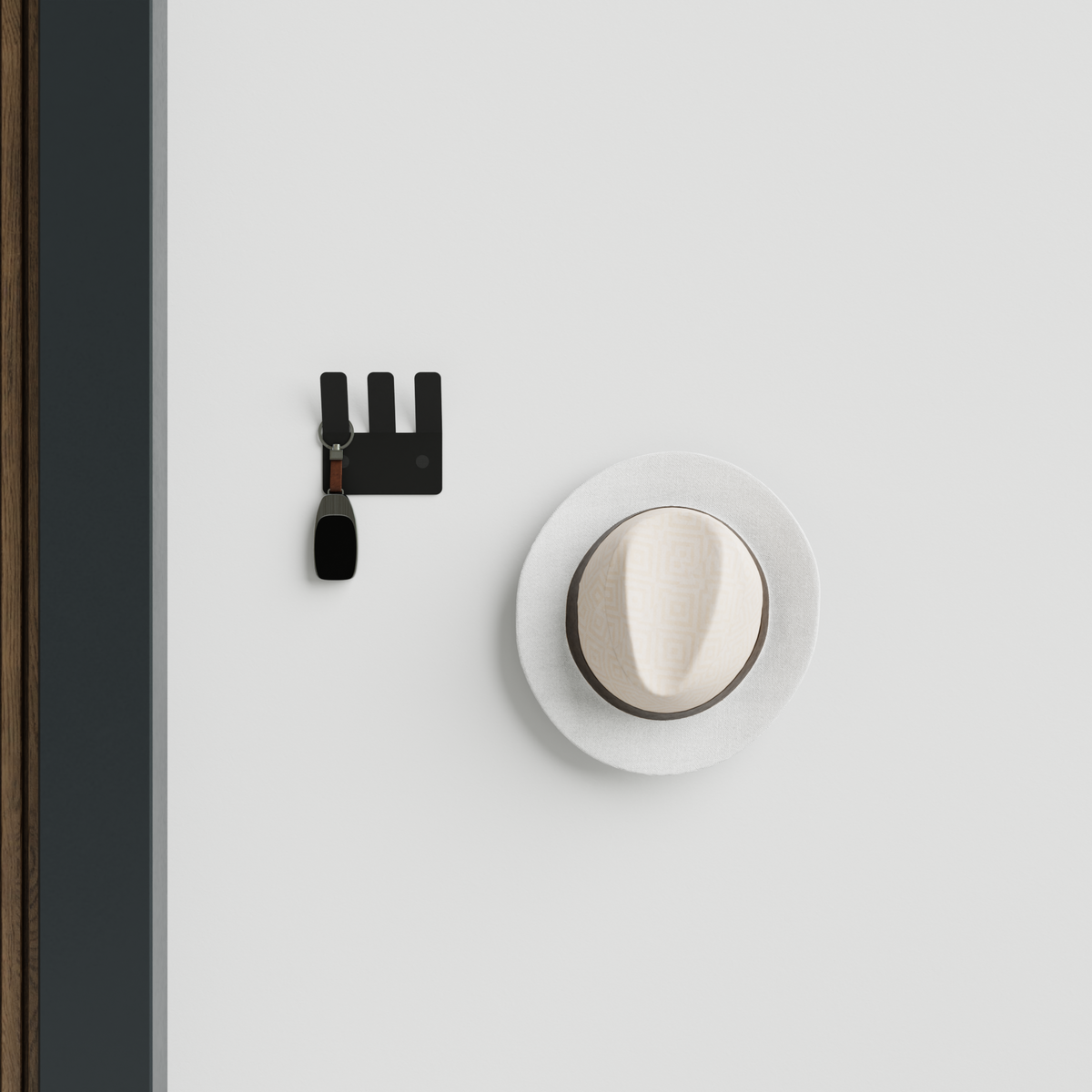 TRIVEXA 3 Hook Wall Rack: Minimalist Wall Hook | DnzHomeDesign