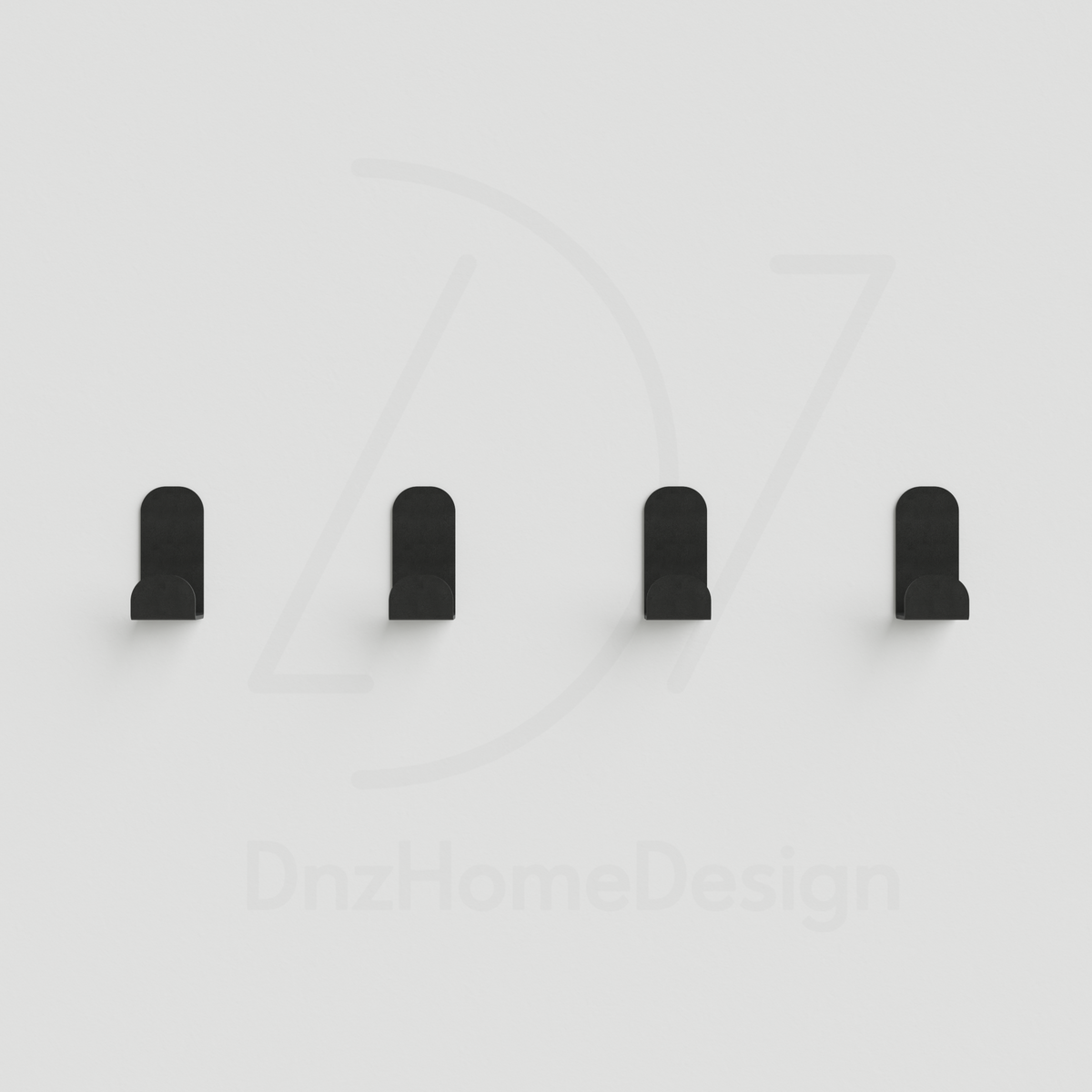 Adhesive Wall Hooks - PINO Wall Hooks Set of 4 | DnzHomeDesign