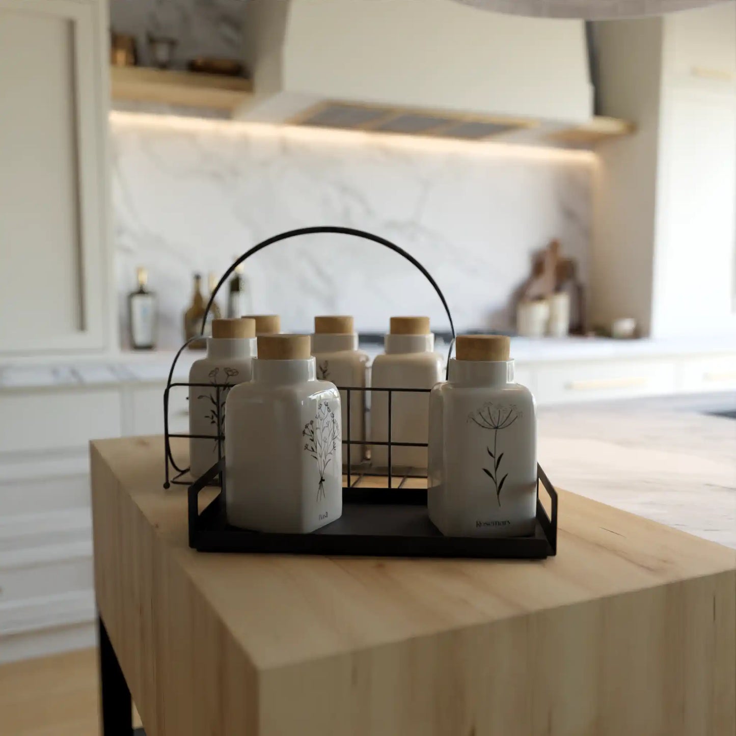 VERA Modern Black Metal Serving Tray