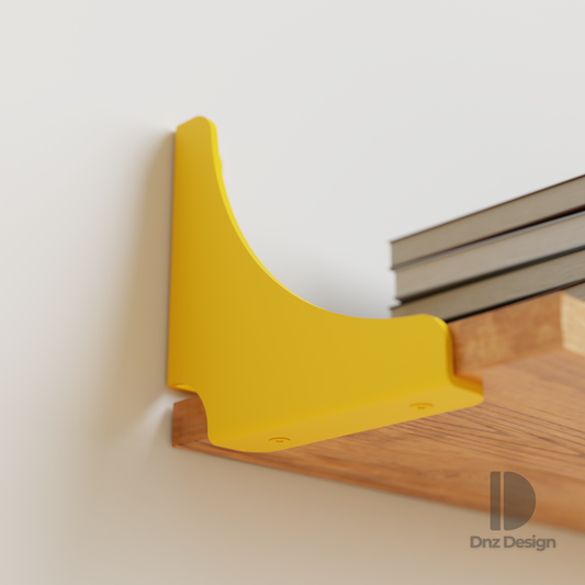 ARCUS Curved Shelf Bracket - Heavy Duty Steel | Set of 2