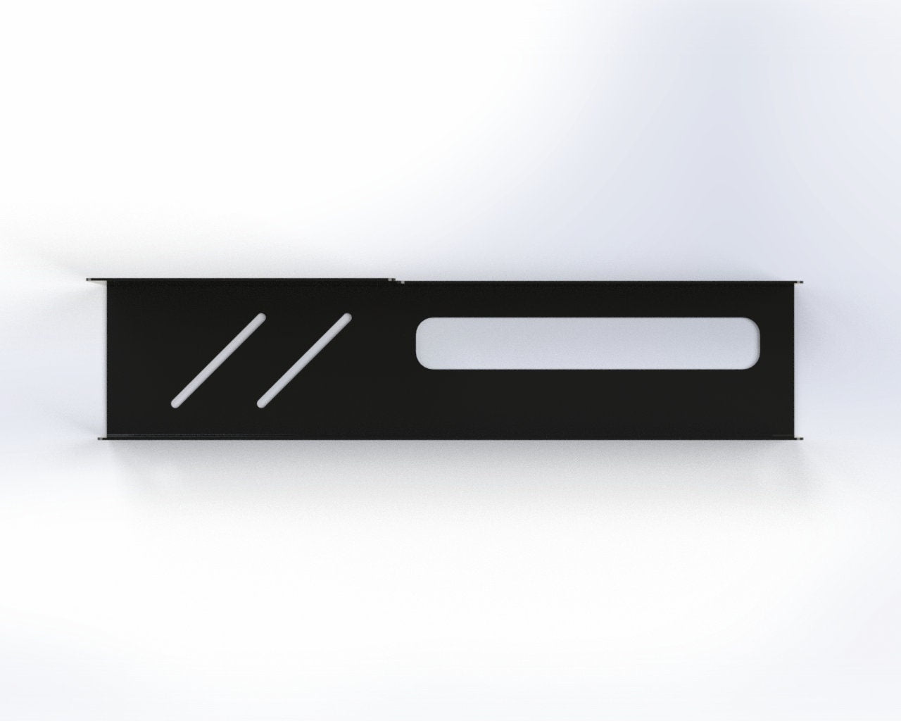 Matte Black Metal wall shelf with towel rack