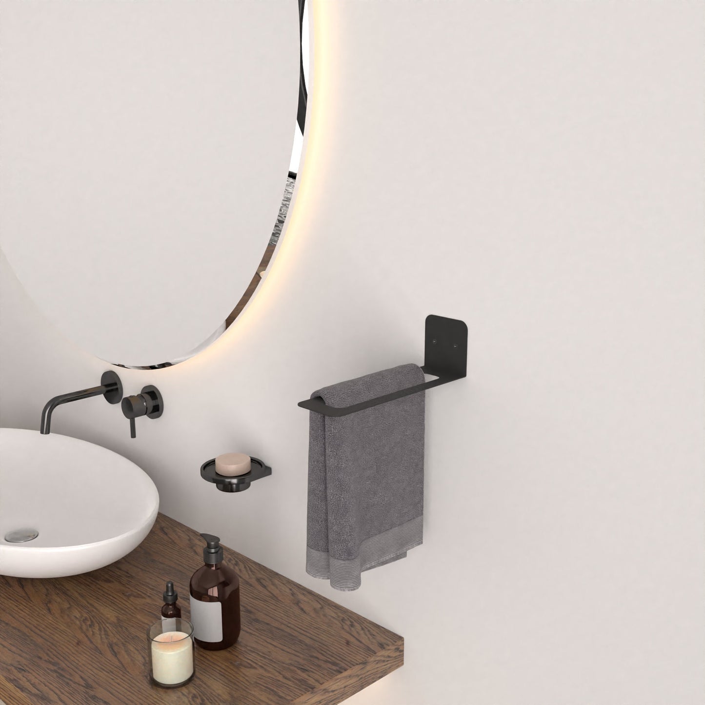 Minimalist Towel Holder, Bathroom Towel Rack, Bathroom Organizer, Bathroom Accessories, Bathroom Decor, Towel Hooks