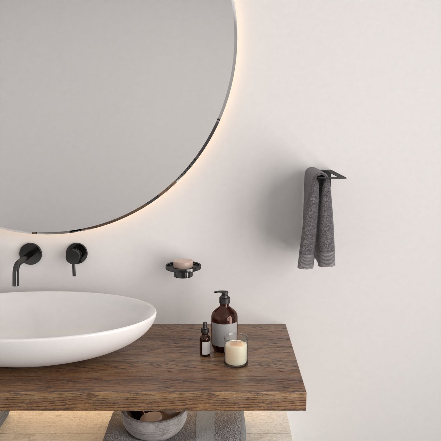 Minimalist Towel Holder, Bathroom Towel Rack, Bathroom Organizer, Bathroom Accessories, Bathroom Decor, Towel Hooks