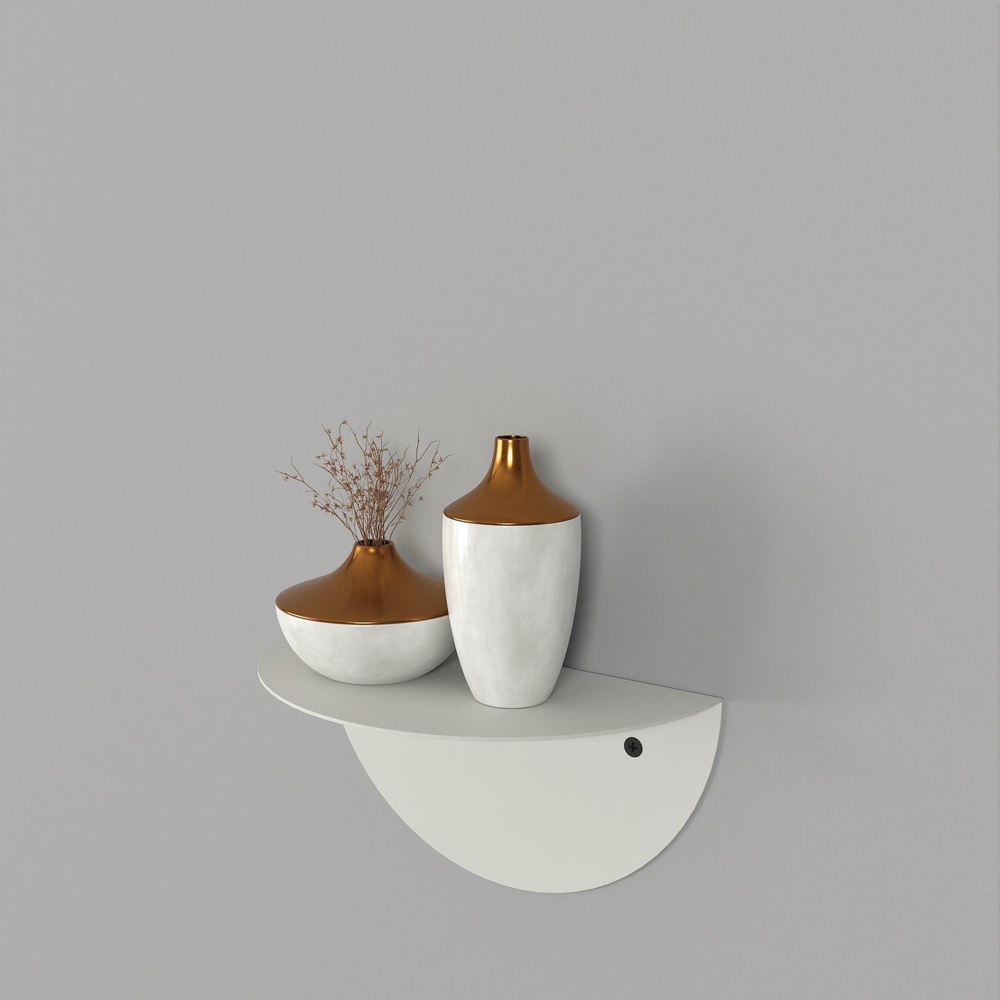 Minimalist Half Circle Shelf, Half Round Shelf, Floating Shelf, Display Shelf, Plant Shelf, Small Wall Shelf, Semi-Circle Shelf