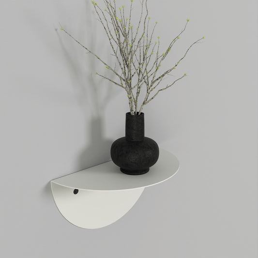 Minimalist Half Circle Shelf, Half Round Shelf, Floating Shelf, Display Shelf, Plant Shelf, Small Wall Shelf, Semi-Circle Shelf