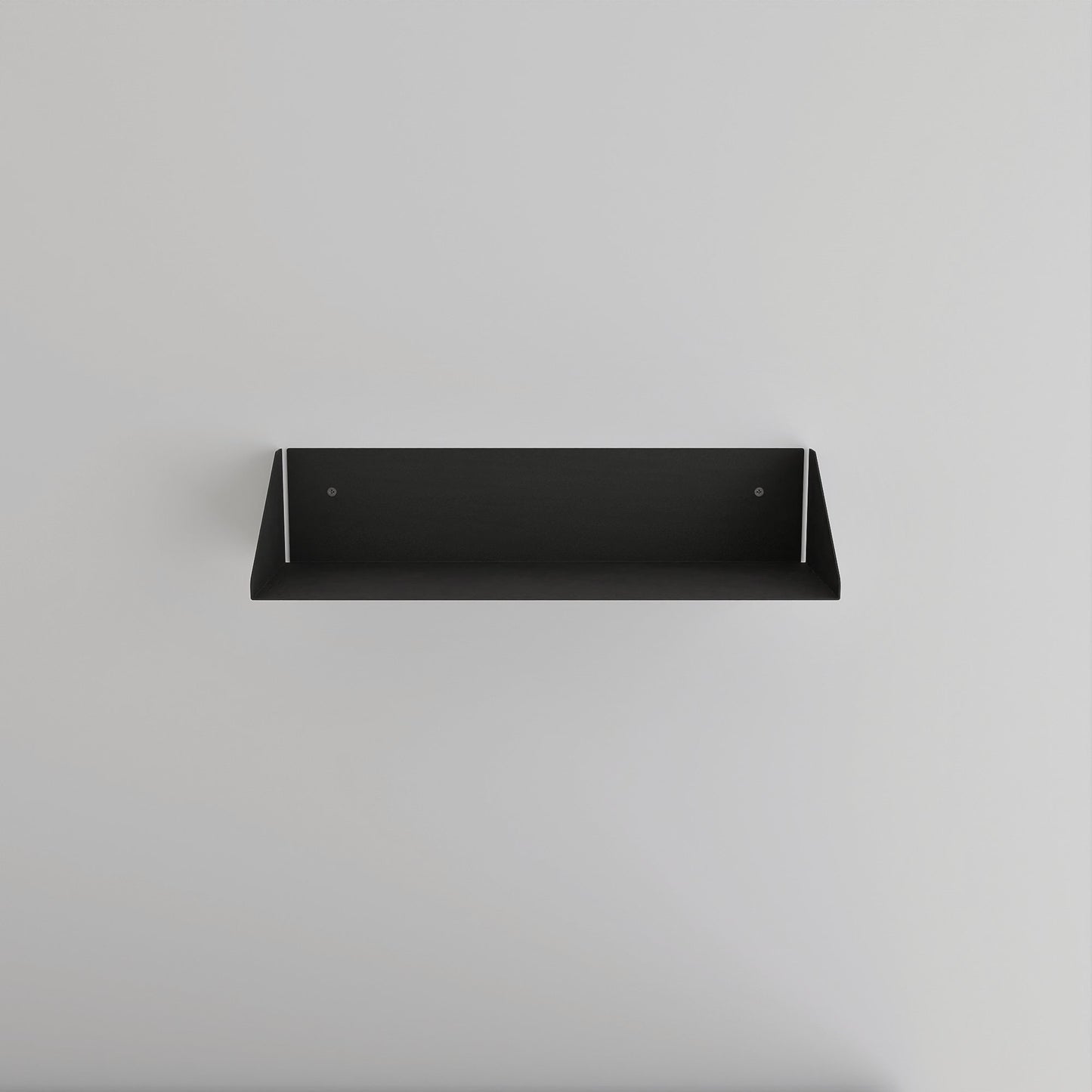 modern matte black wall mounted bookshelf