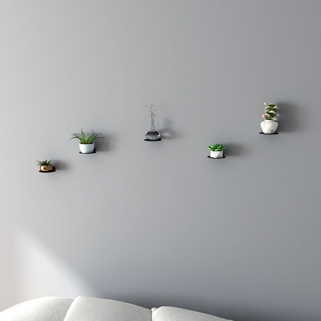 Minimalist Plant Shelf, Floating Shelf, Metal Display Shelf, Plant Hanger, Indoor Plant Shelf