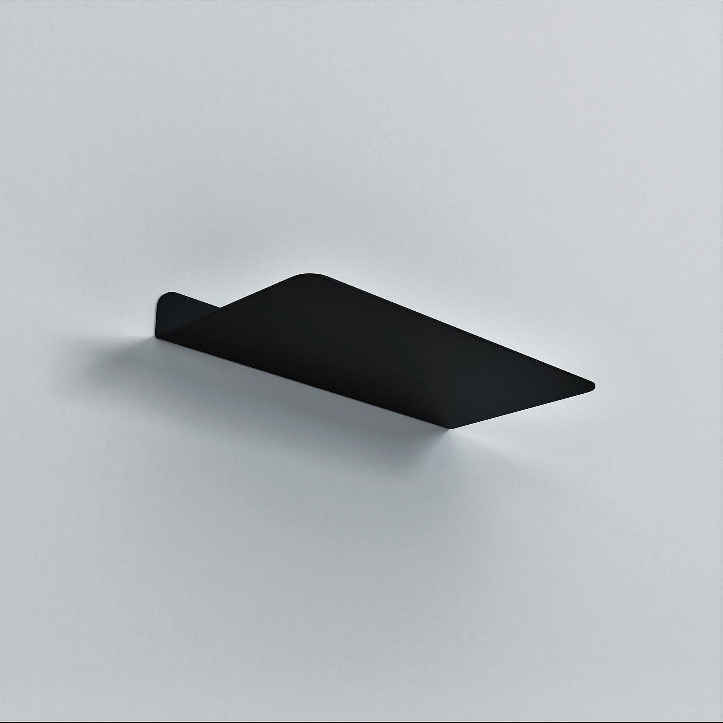 Black Floating Shelf, Minimalist Display Wall Shelf, Modern Decorative Plant Shelf, Minimalist Bedside Shelf Decor