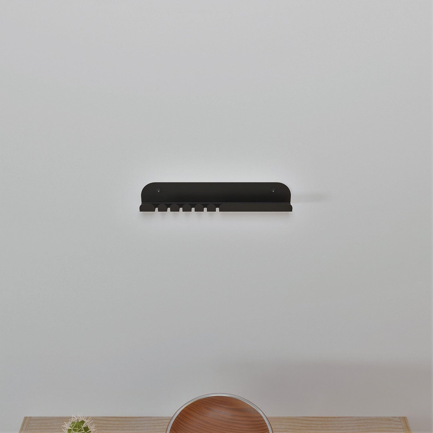 Modern Entryway Shelf with Key Hooks, wall mounted key hanger, entryway organizer