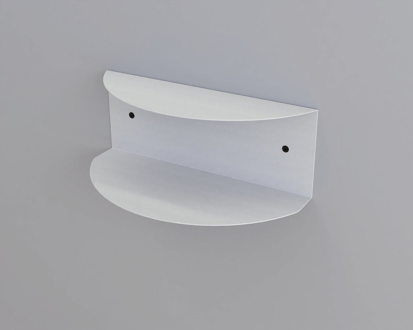 Modern Floating Shelf, Metal Bedside Table, Minimalist Nightstand, Sleek Circle Storage