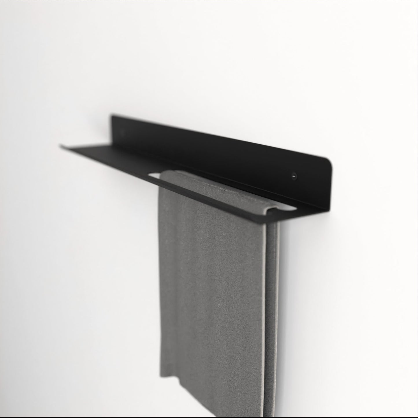 Minimalist Towel Rack with Shelf, Kitchen Shelf, Bathroom Organizer, Hand Towel Holder, Kitchen Storage, Towel Bar, Bathroom Accessories