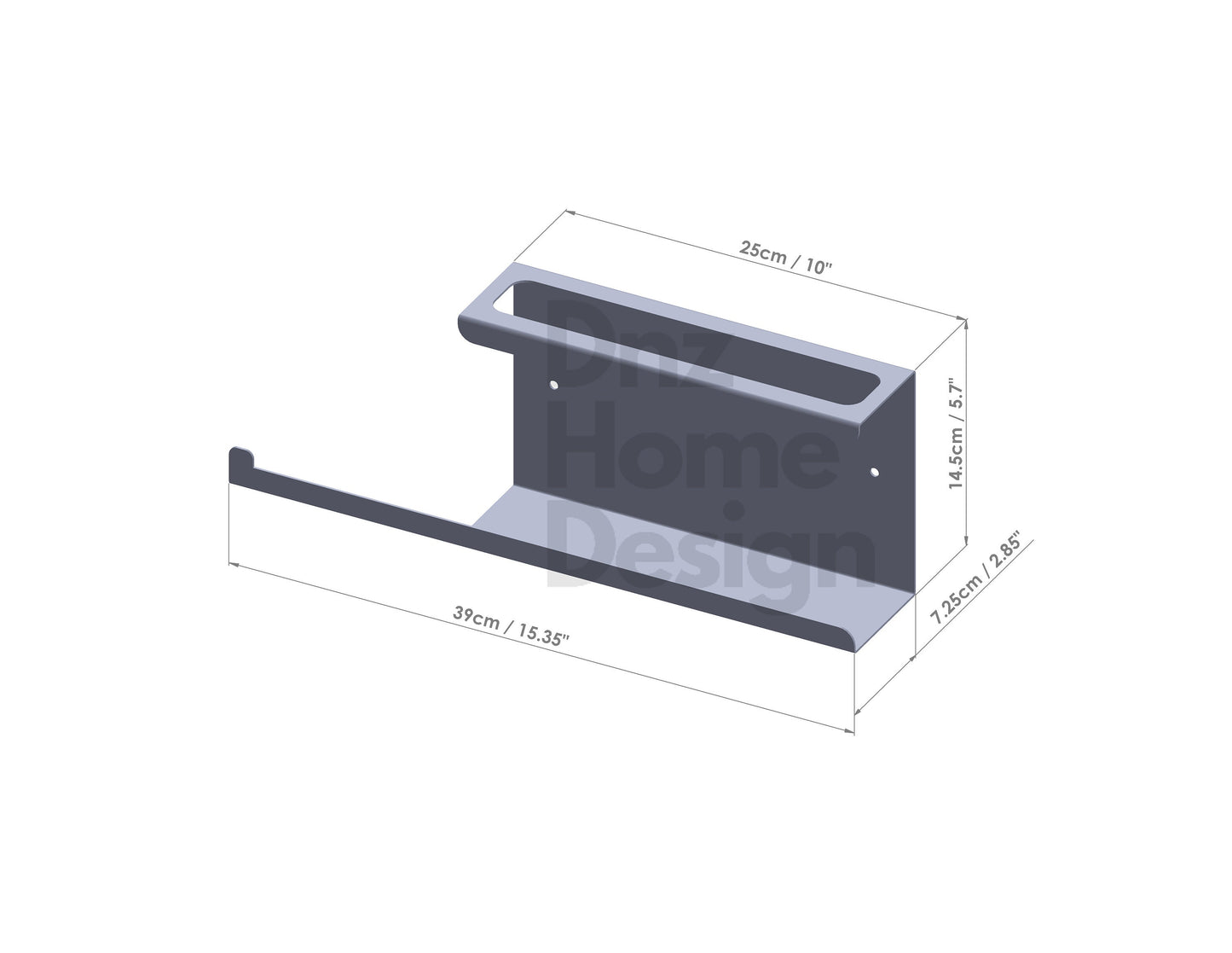 Minimalist Toilet Paper Holder with Magazine Rack, Metal Magazine Holder with Toilet Paper Holder, Bathroom Organizer