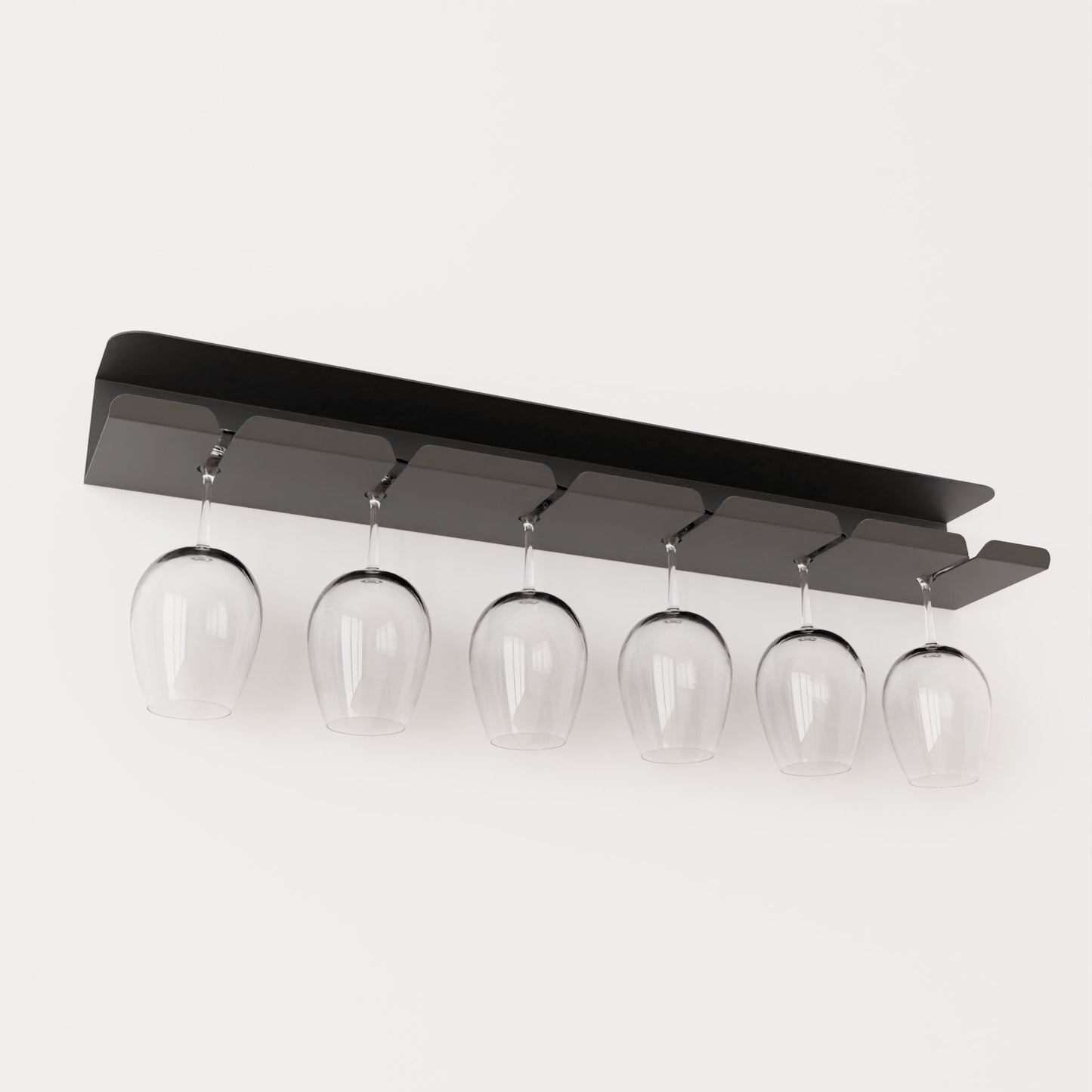 metal black wine glasses rack, wall mounted bar, wall mounted glasses shelf