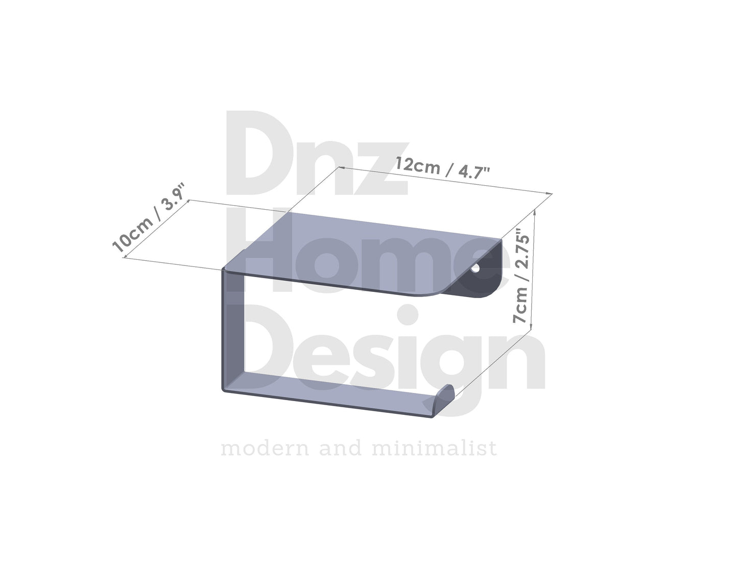 Minimalist Toilet Paper Holder, Bathroom Shelf with Toilet Paper Holder, Bathroom Accessories, Modern Metal Paper Holder