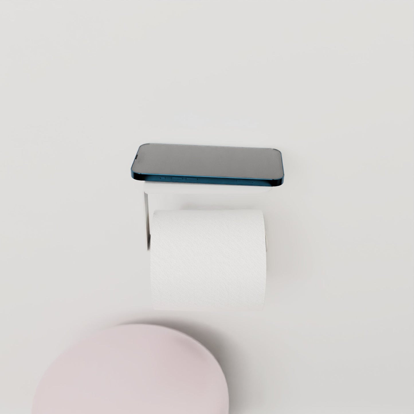 Minimalist Toilet Paper Holder, Bathroom Shelf with Toilet Paper Holder, Bathroom Accessories, Modern Metal Paper Holder