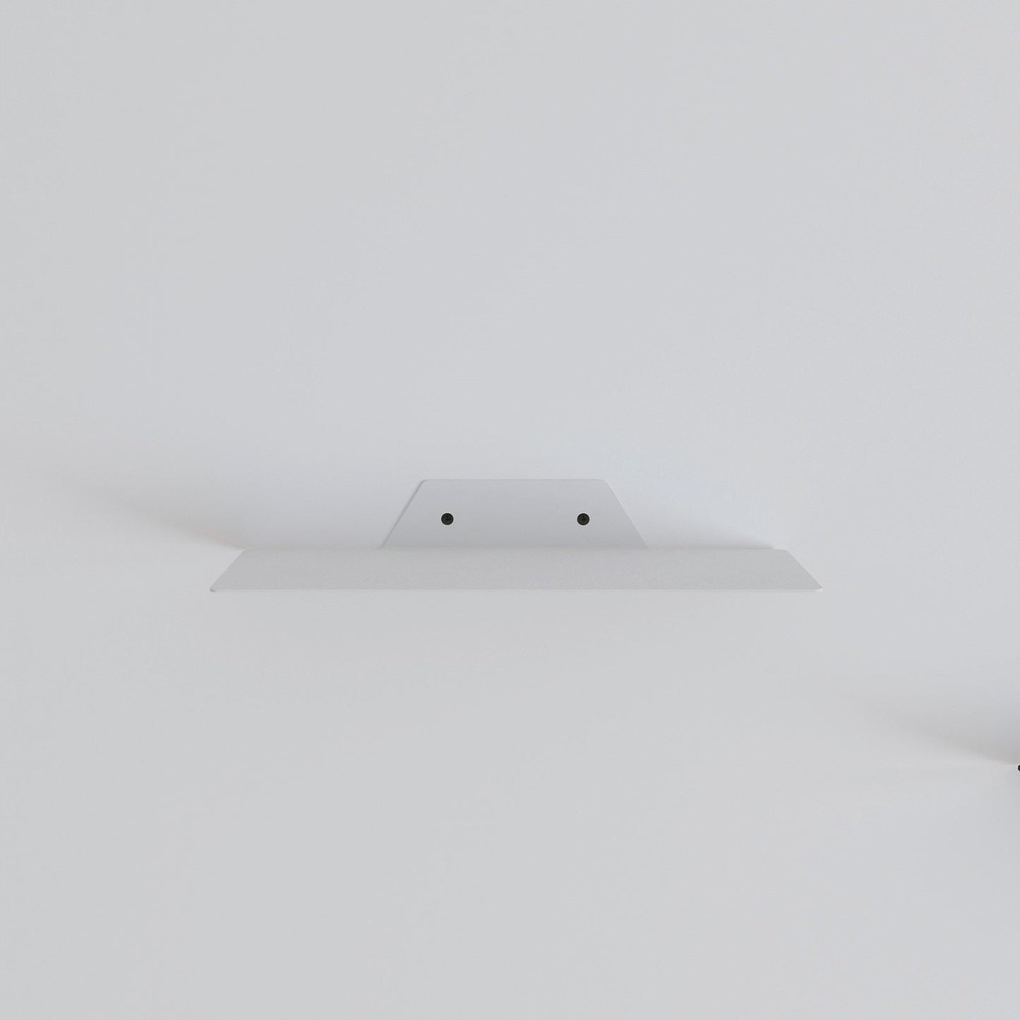 White floating wall shelf