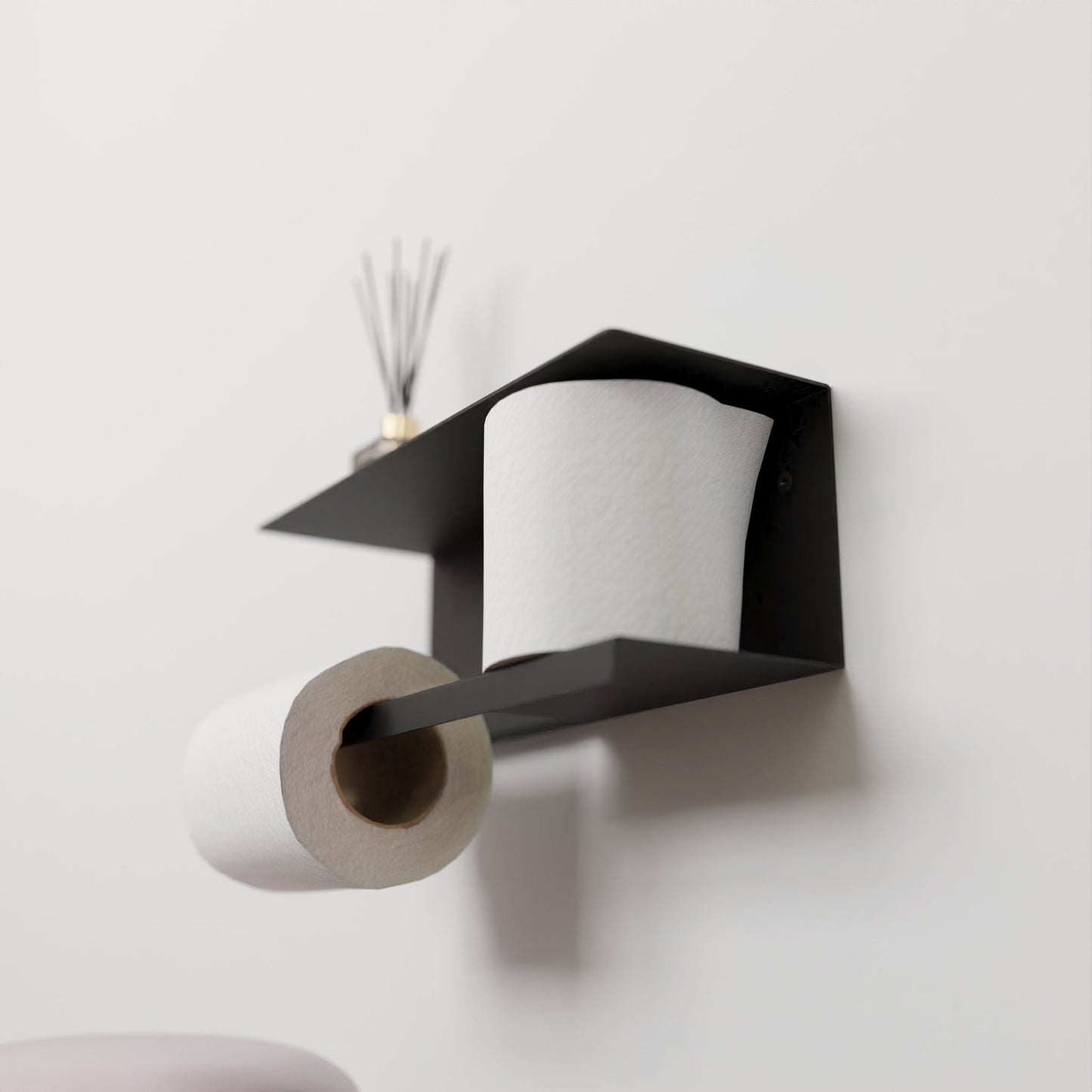 Modern Toilet Paper Shelf, Minimalist Bathroom Organizer, Paper Holder, Metal Toilet Paper Storage Shelf