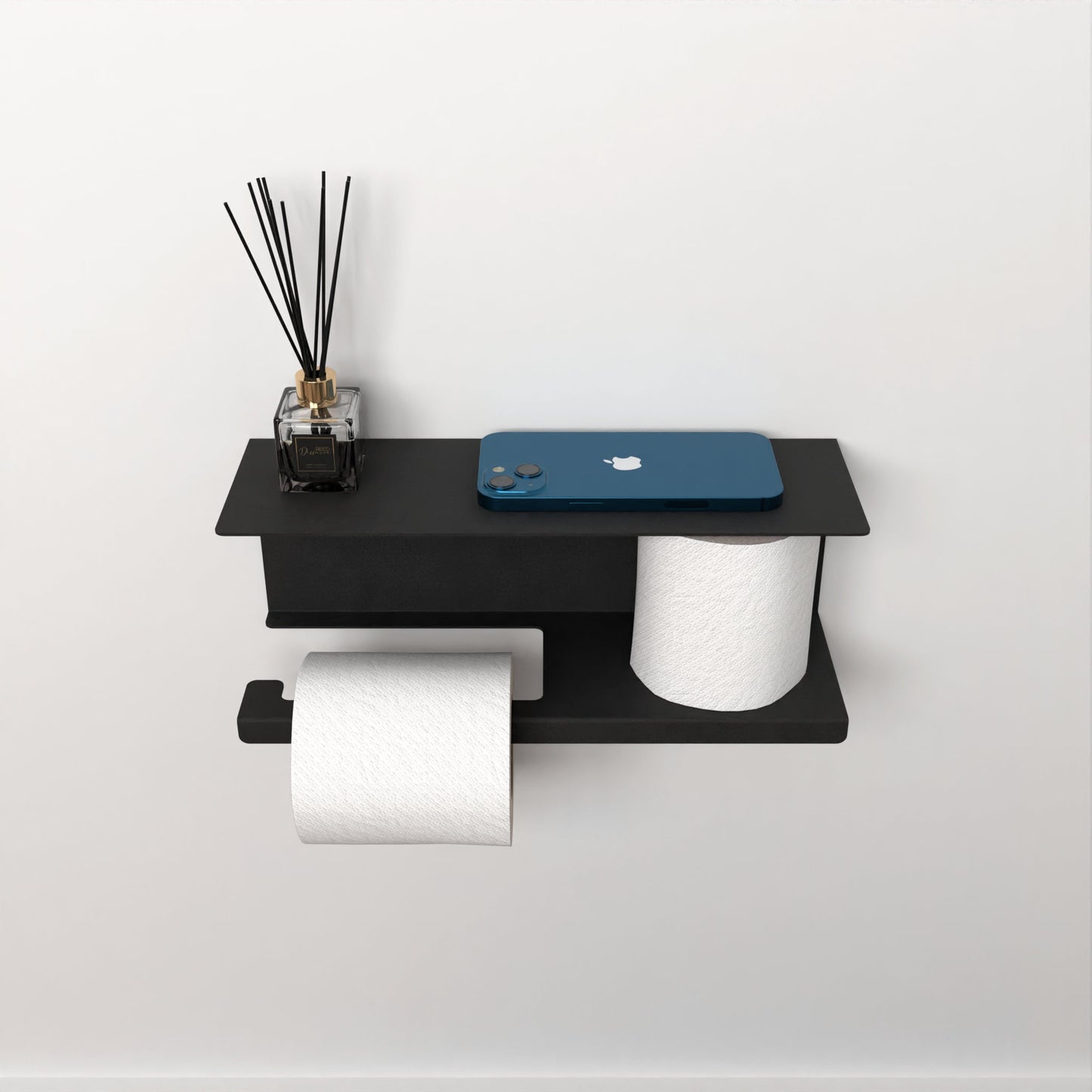 Modern Toilet Paper Shelf, Minimalist Bathroom Organizer, Paper Holder, Metal Toilet Paper Storage Shelf