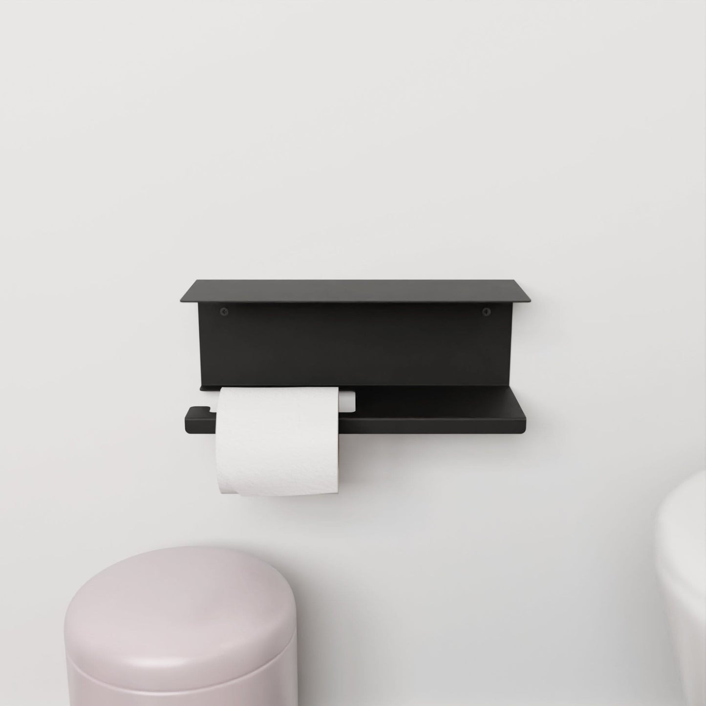 Modern Toilet Paper Shelf, Minimalist Bathroom Organizer, Paper Holder, Metal Toilet Paper Storage Shelf
