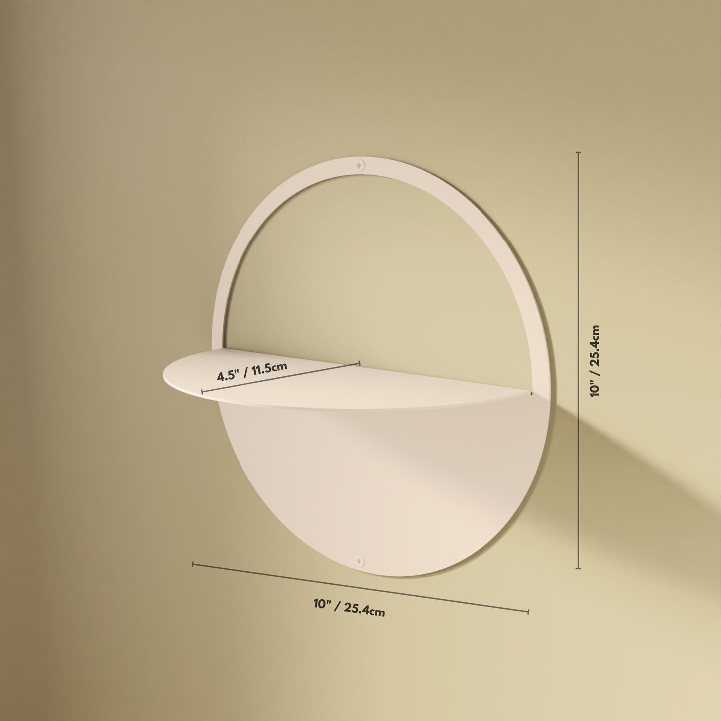 Minimalist Floating Shelf Decor, Modern Circular Plant Shelf, Minimalist Metal Wall Decor Art, Minimalist Display Shelf