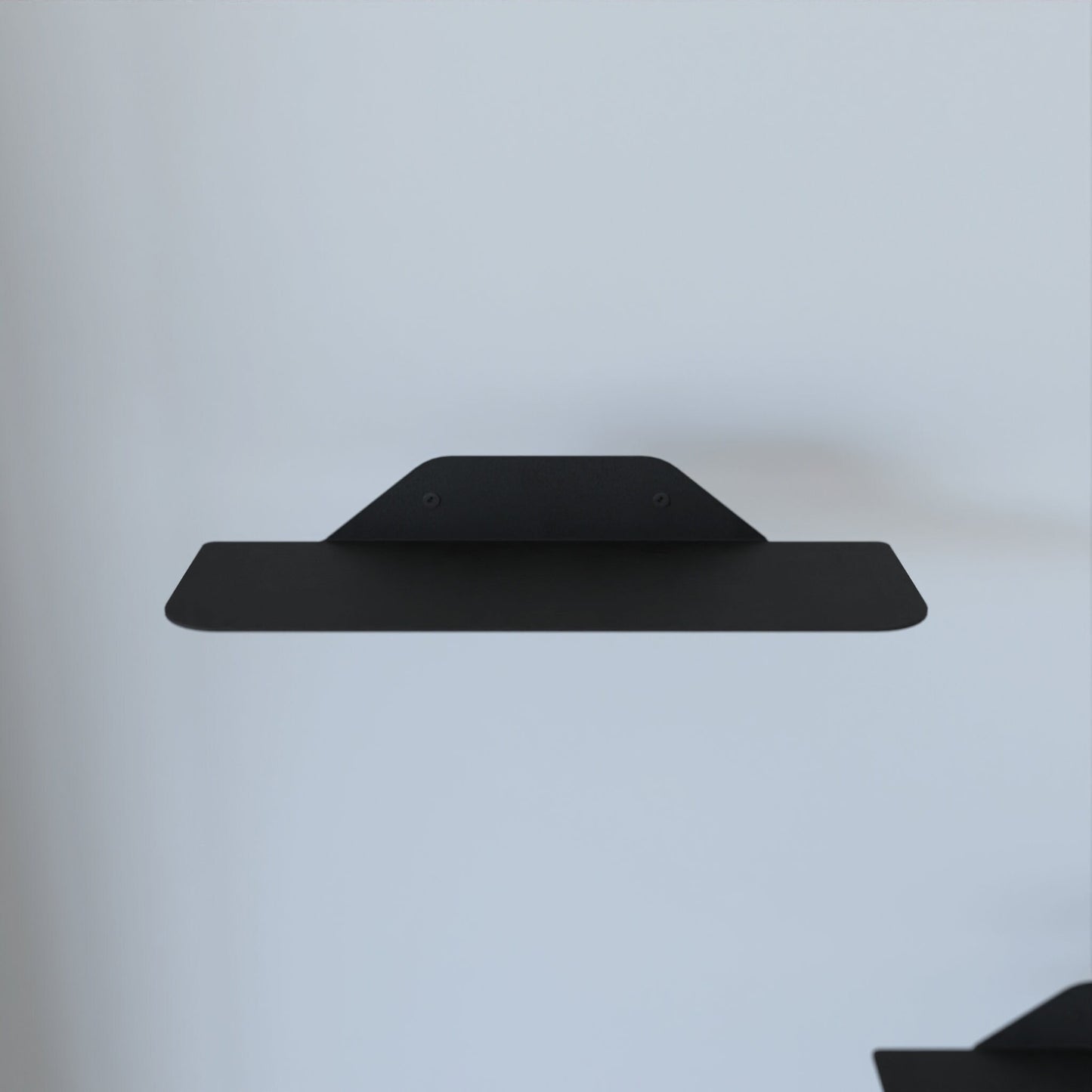 minimalist metal floating shelf