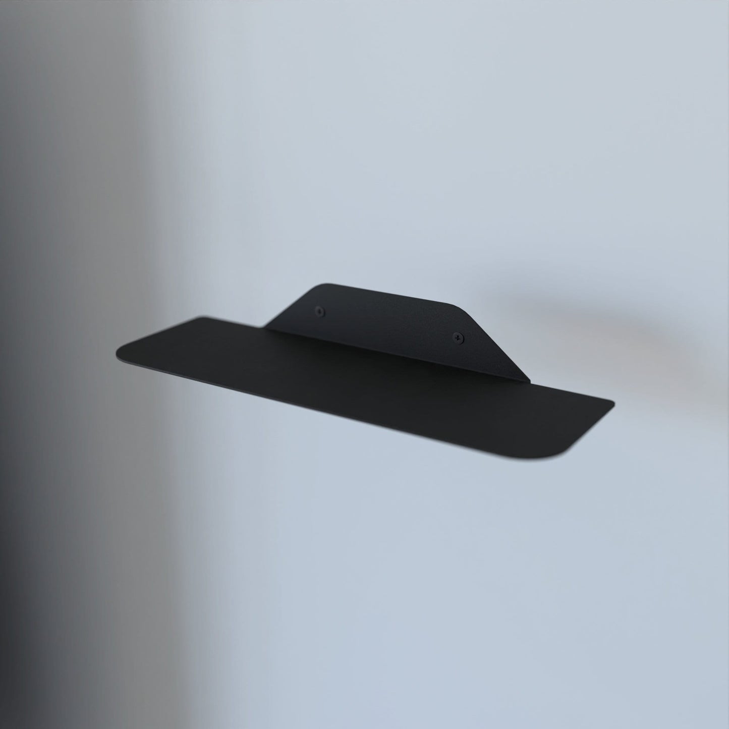 minimalist metal floating shelf