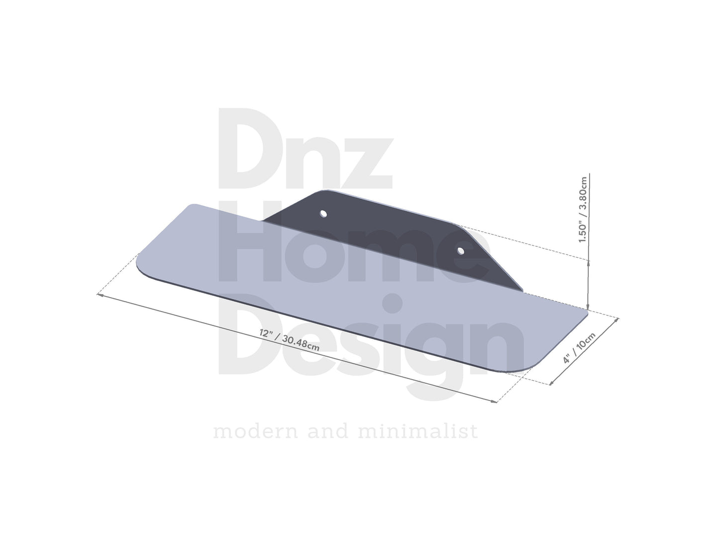 Minimalist Floating Wall Shelf, Modern Side Table Wall Shelf, Metal Bedside Shelf Decor