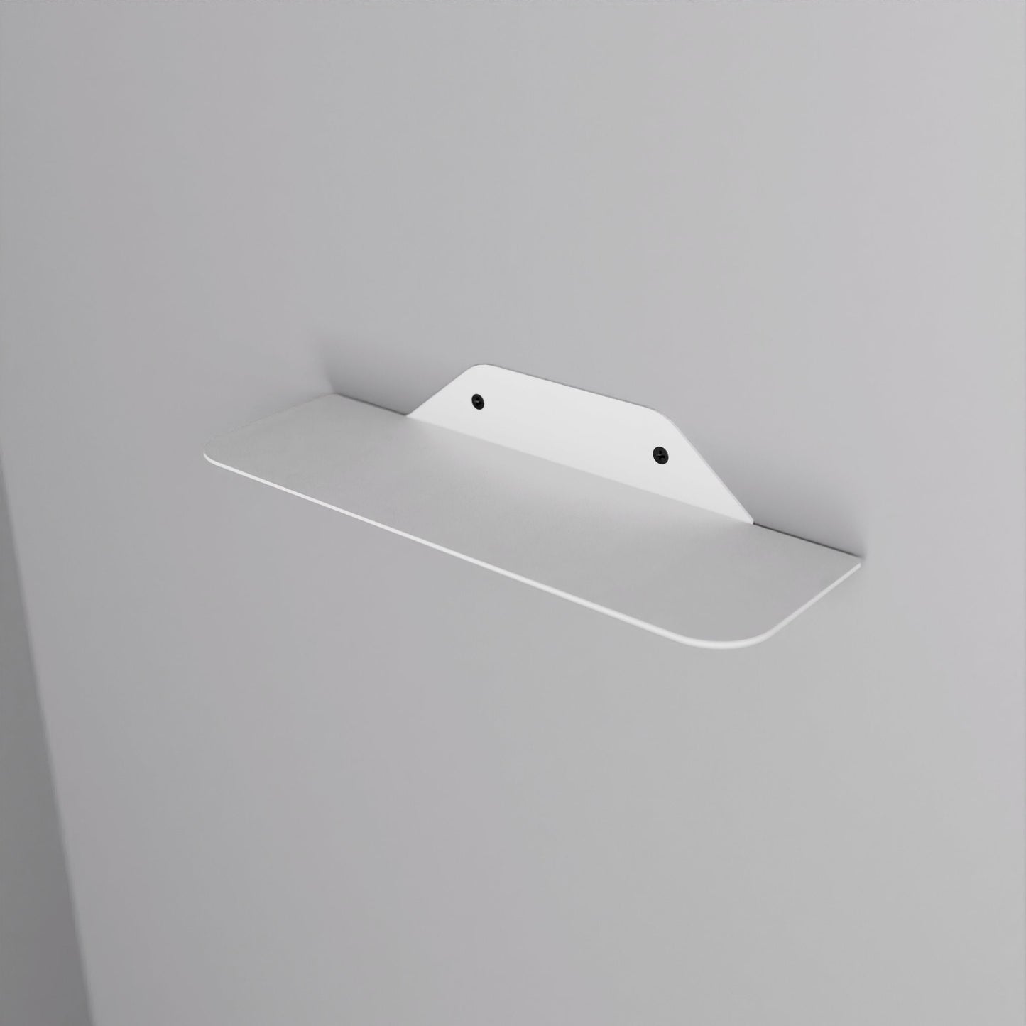 minimalist metal floating shelf