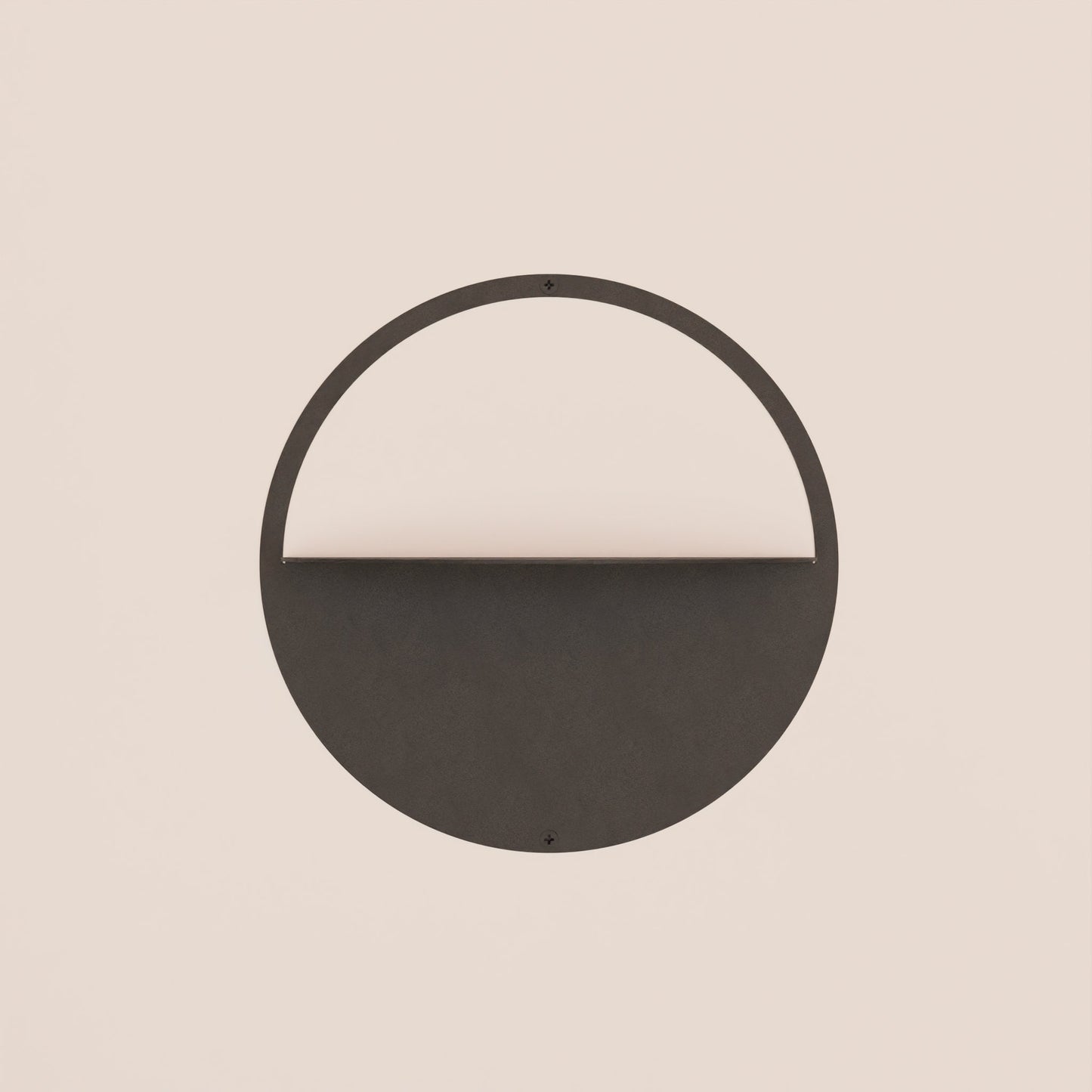Minimalist Floating Shelf Decor, Modern Circular Plant Shelf, Minimalist Metal Wall Decor Art, Minimalist Display Shelf