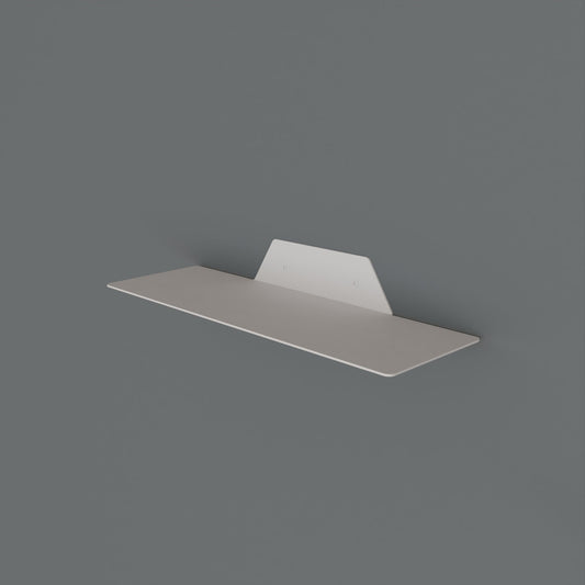 White floating wall shelf