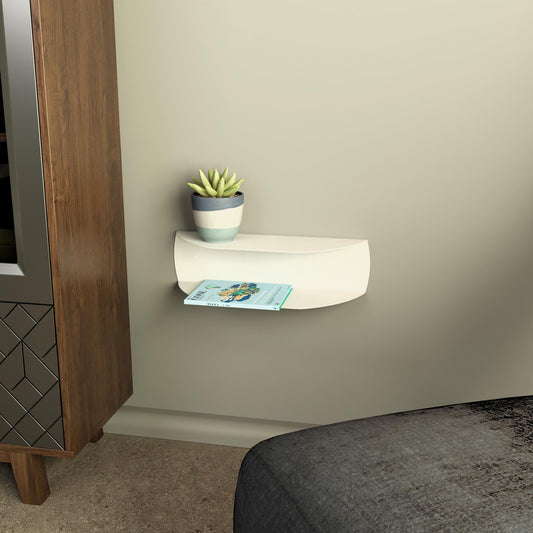 Modern Floating Shelf, Minimalist Bedside Shelf, Metal Floating Nightstand, Minimalist Side Table