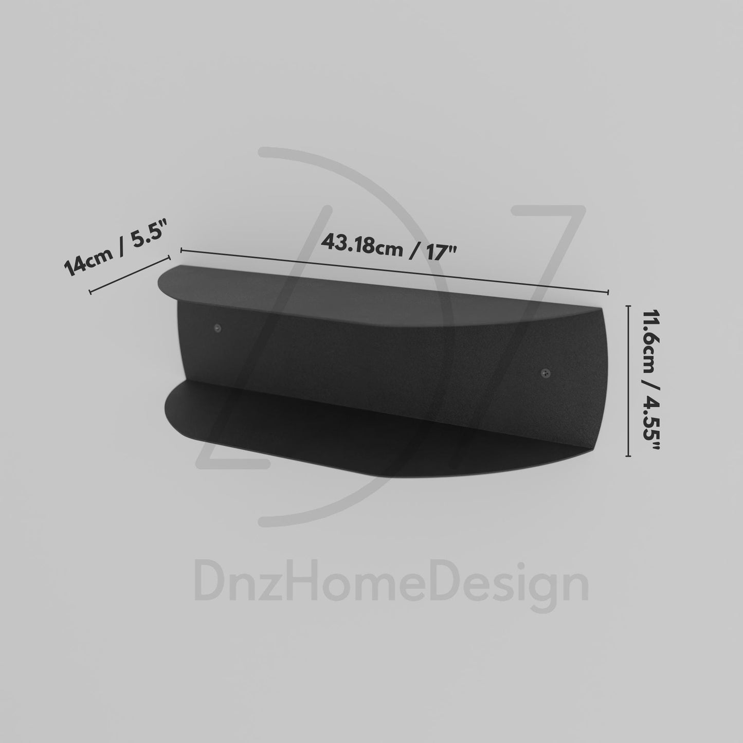 Modern Floating Shelf, Minimalist Bedside Shelf, Metal Floating Nightstand, Minimalist Side Table