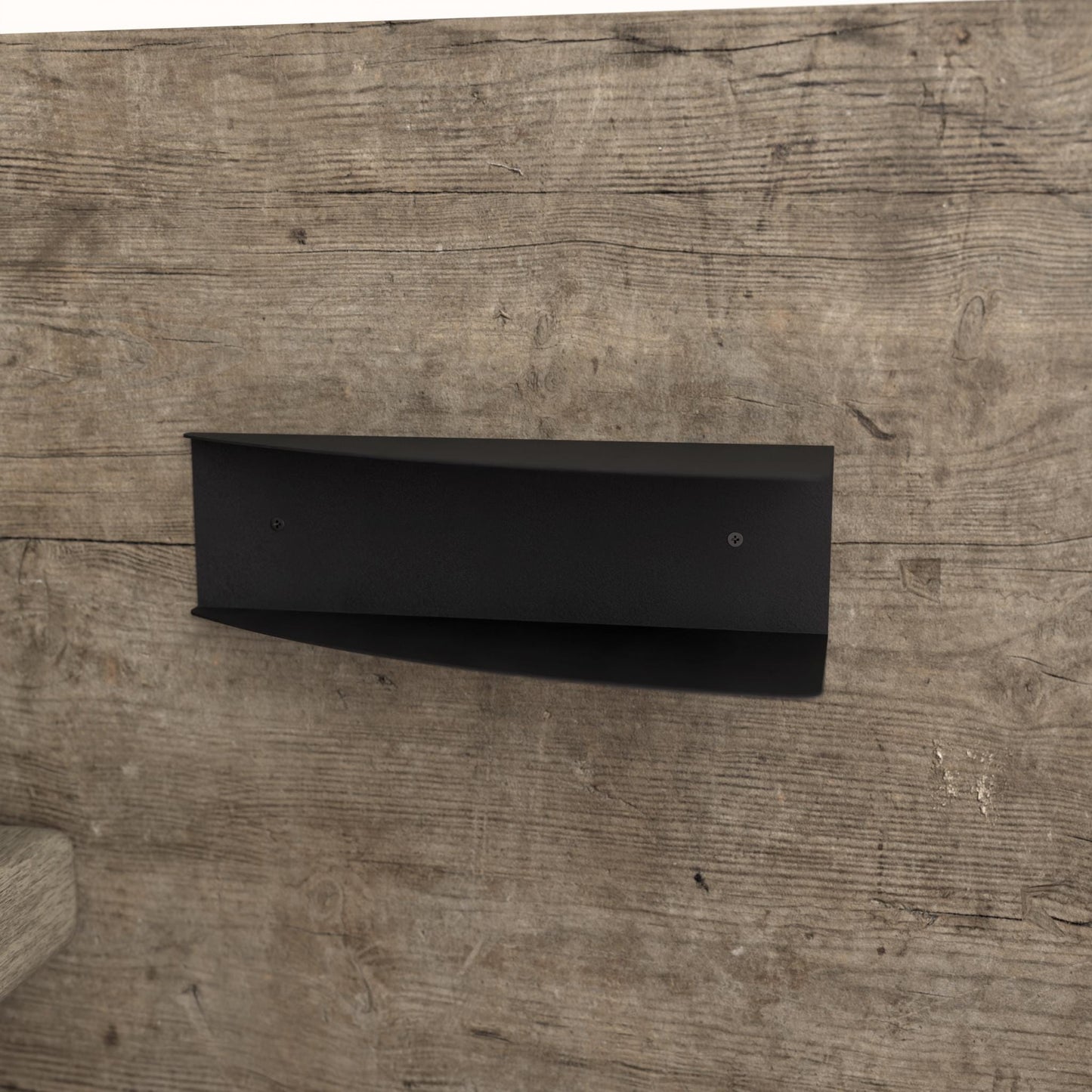 Minimalist Floating Dual Orientation Corner Shelf, Modern Floating Storage Rack, Metal Bedside Nightstand Shelf