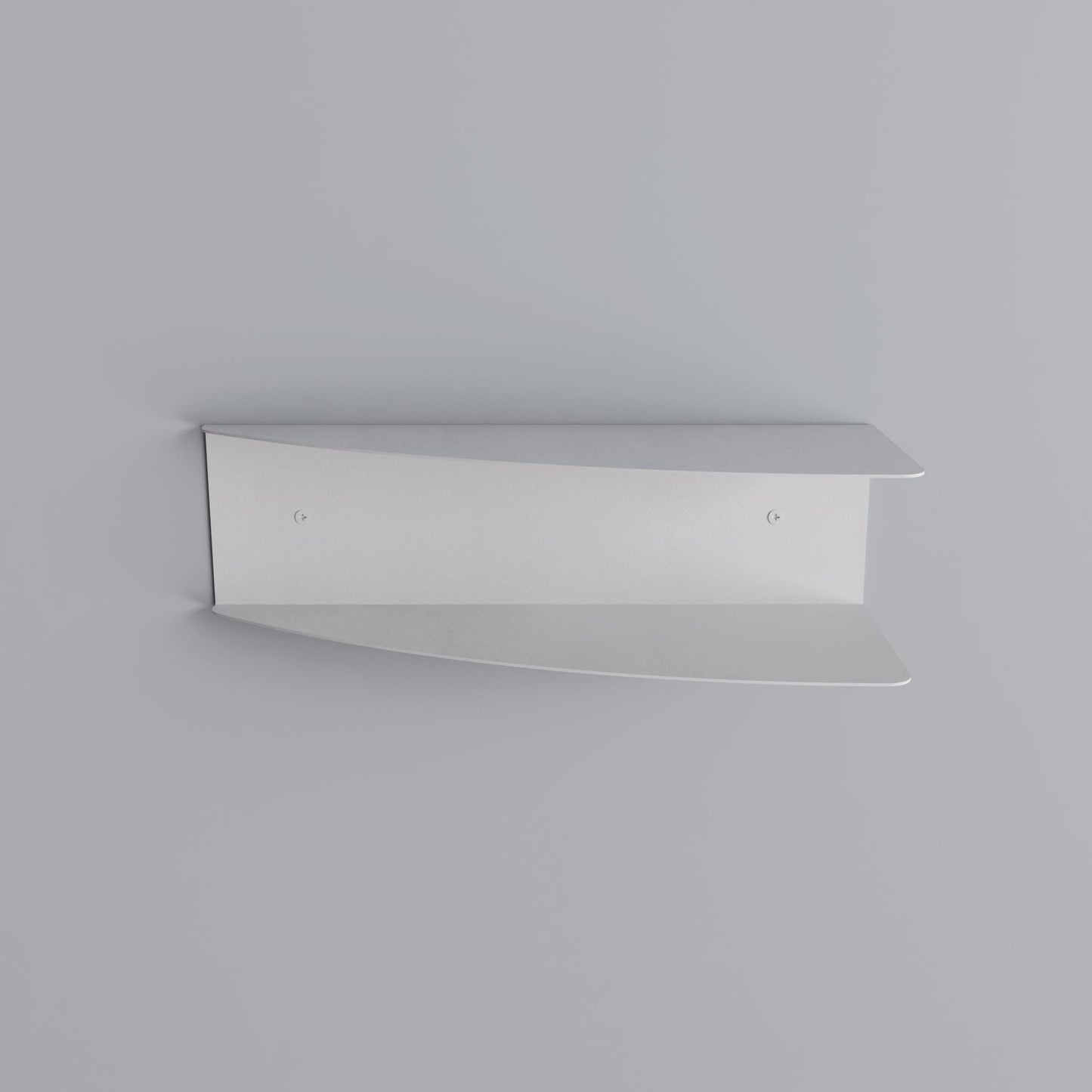 Minimalist Floating Dual Orientation Corner Shelf, Modern Floating Storage Rack, Metal Bedside Nightstand Shelf