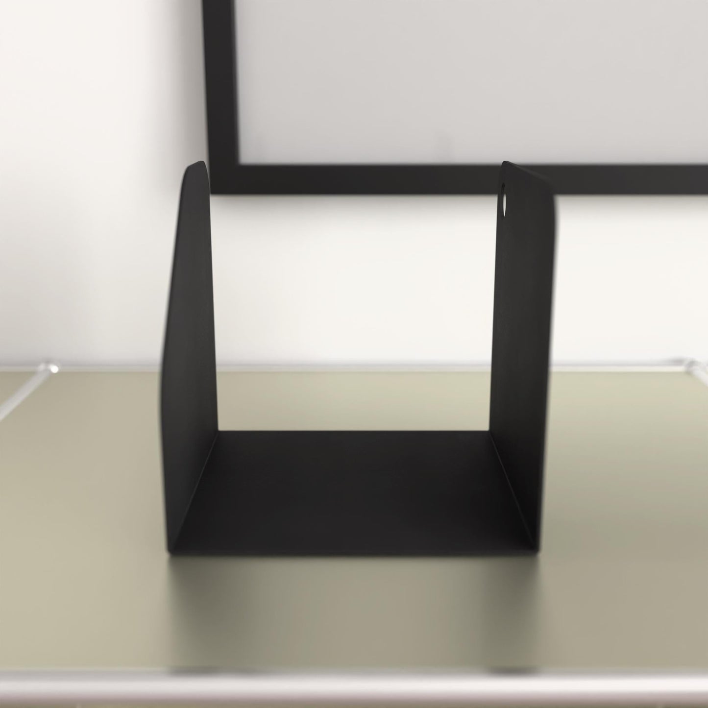 Minimalist Black Book Holder, Modern Metal Record Stand, Metal Black Book Stand, Minimalist Metal Magazine Rack