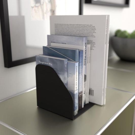 Minimalist Black Book Holder, Modern Metal Record Stand, Metal Black Book Stand, Minimalist Metal Magazine Rack