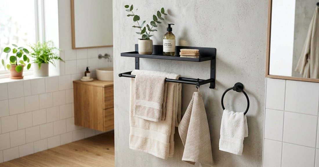Metal Towel Rack Ideas: How To Style Your Bathroom With Wall-Mounted Towel Holders And Shelves