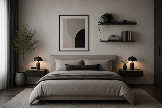 How To Style A Modern Bedroom With Floating Nightstands And Minimalist Wall Shelves