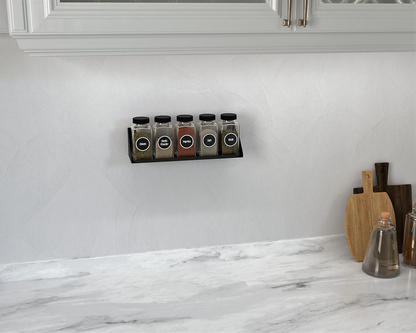 SPICERO Wall Mounted Modern Metal Spice Rack for Kitchen Organization