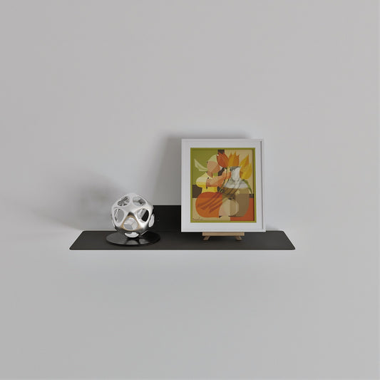 LUNARA Minimalist Metal Floating Wall Shelf