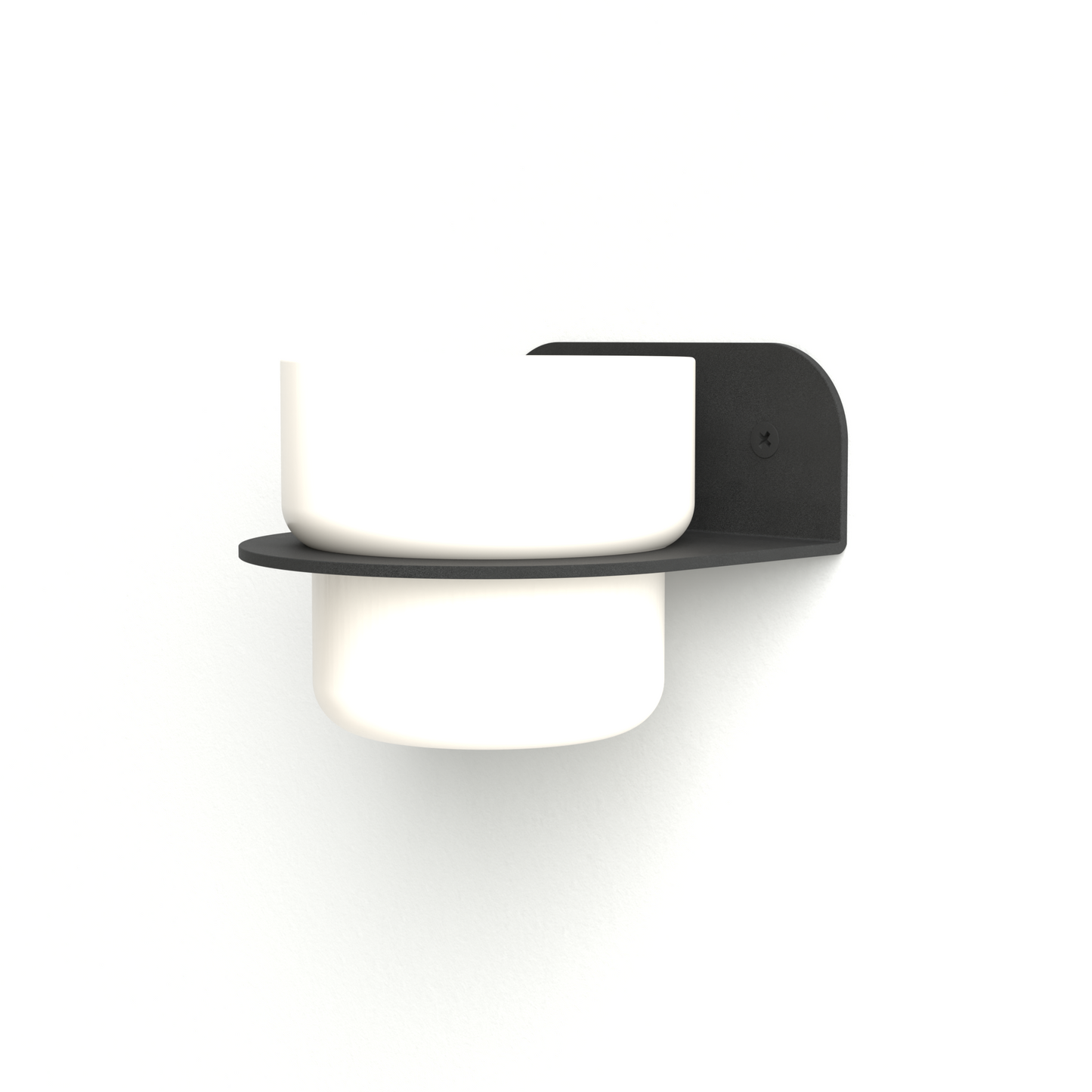 FOLIA Wall Plant Shelf - Floating Half-Moon Planter Holder