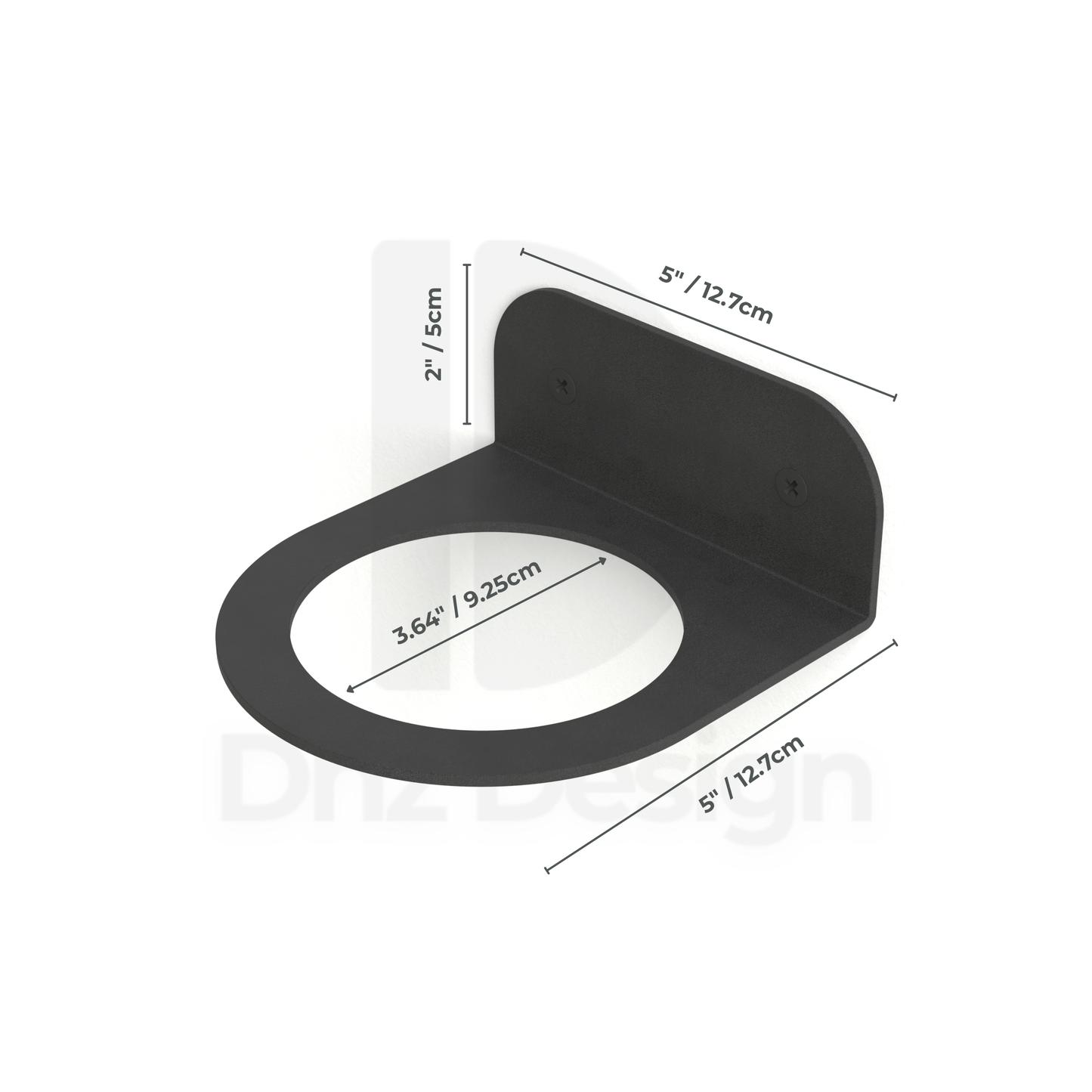 FOLIA Wall Plant Shelf - Floating Half-Moon Planter Holder