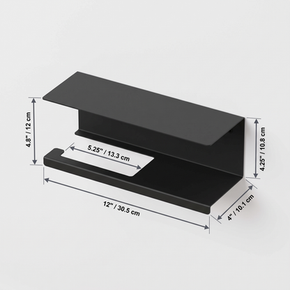 NIXUS Modern Toilet Paper Holder Shelf