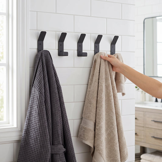 HELIOS Metal Wall Hooks: Wall-Mounted Hook Set | DnzHomeDesign