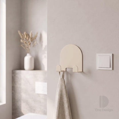 ARKO No-Drill Wall Hook - Adhesive Key Holder & Towel Hook Set