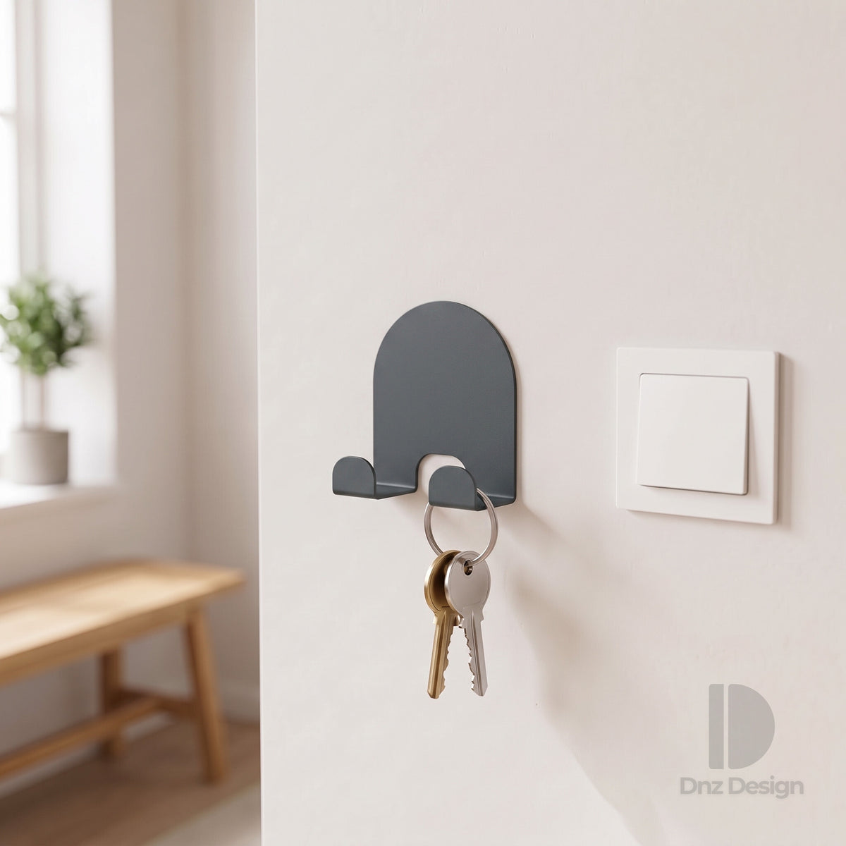 ARKO No-Drill Wall Hook - Adhesive Key Holder & Towel Hook Set